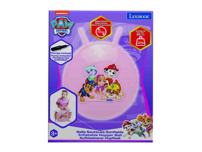 Ugráló labda Mancs Őrjárat 45 cm rózsaszín