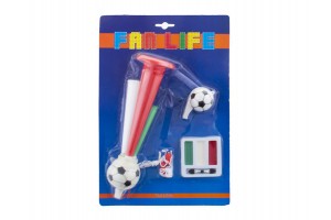 Nemzeti színű szurkolói szett - sál, sapka, zászló