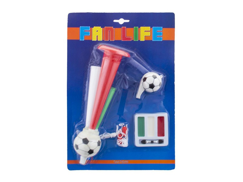 Nemzeti színű szurkolói szett - sál, sapka, zászló