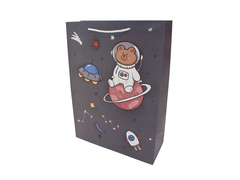 Papírtasak Macis M – dekoratív ajándékcsomagolás