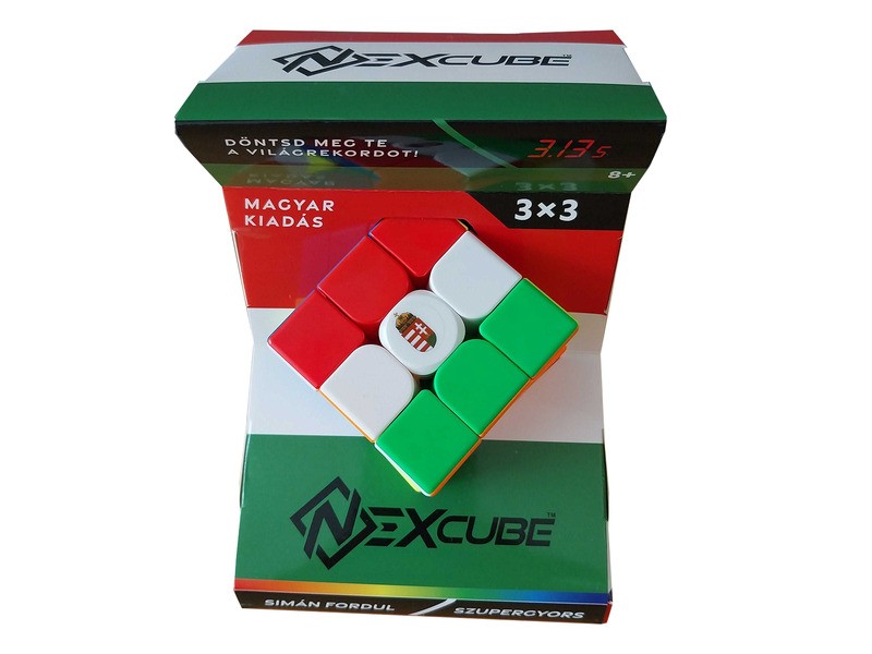 Nexcube 3x3 kocka - magyar zászló mintás