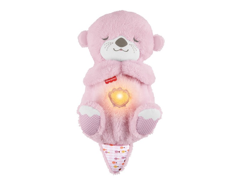 Fisher-Price rózsaszín szunyókáló vidra plüss