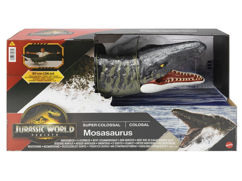 Jurassic World SAGA – kolosszális Mosasaurus figura