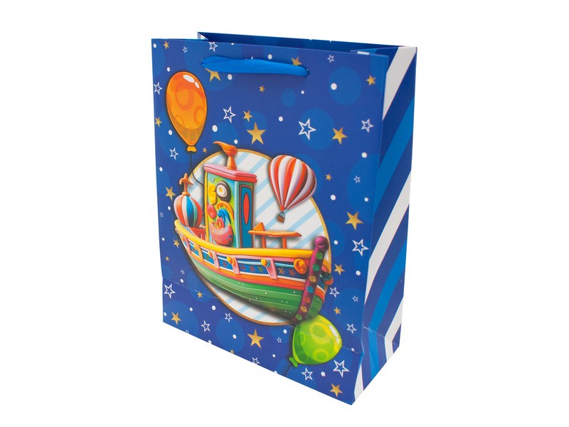 Papírtasak járműmintás 18x23 cm