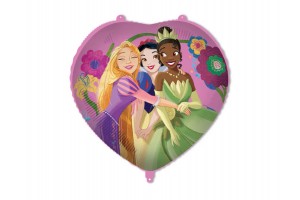 Hercegnő mintás 46 cm hélium lufi