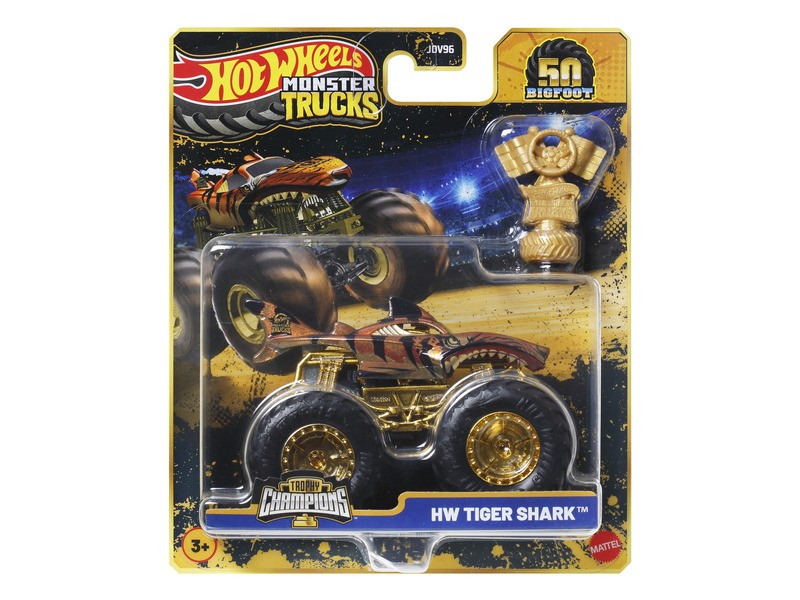 Hot Wheels Monster Trucks bajnok kisautó serleggel