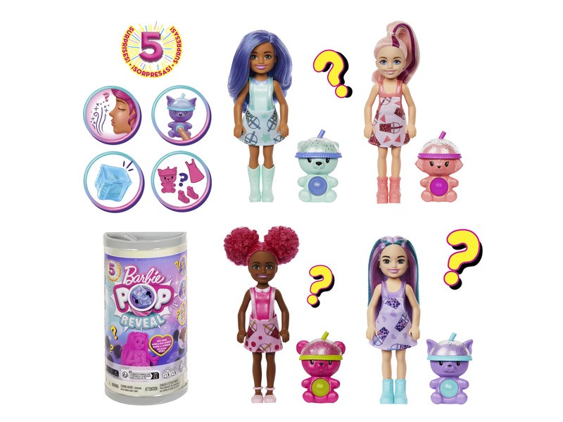Barbie Slime Reveal Chelsea bubi-buli szett