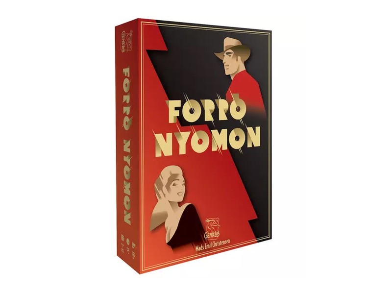 Forró nyomon kártyajáték doboza és lapjai