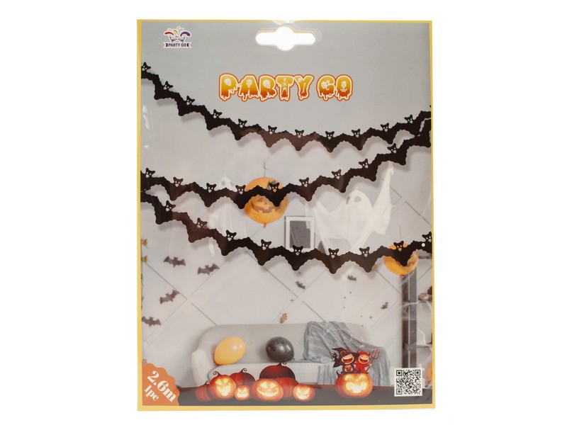 Halloween denevéres füzér 3 m