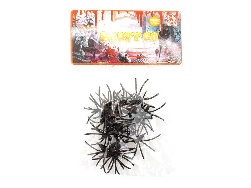 Halloween pók dekoráció – 20 db