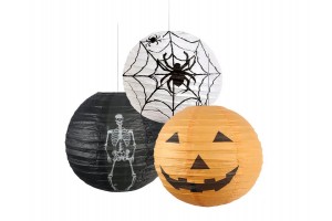 Halloween lampion 30 cm – többféle minták