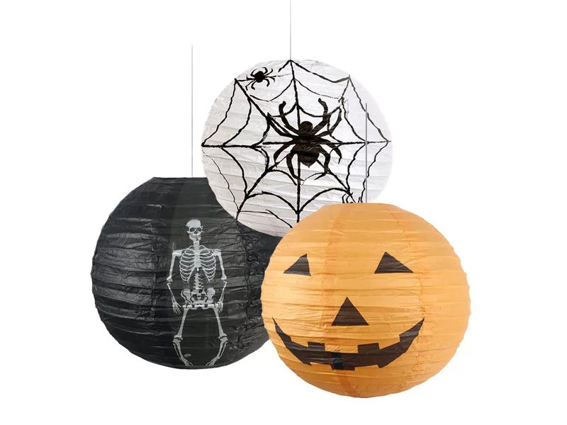 Halloween lampion 30 cm – többféle minták