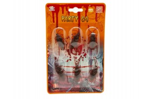 Halloween csótány 6 db - műanyag dekoráció