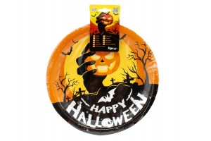 Halloween papírtányér 6 db - 23 cm