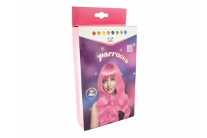 Göndör Halloween paróka 50 cm - több szín