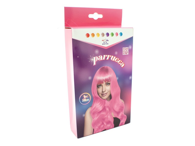 Göndör Halloween paróka 50 cm - több szín