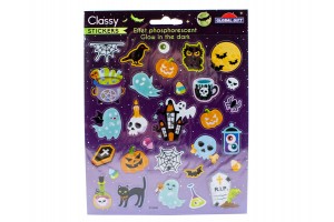 Halloween Classy matrica 15x17 cm - többféle