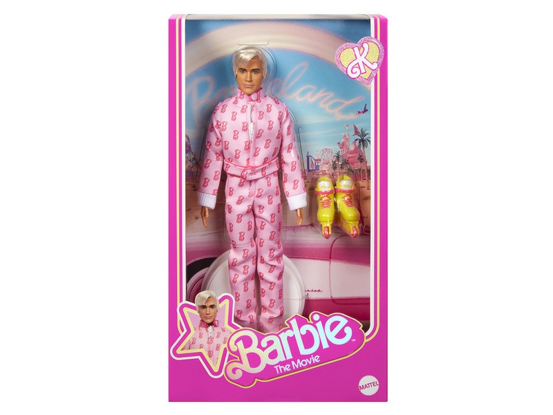 Ken rózsaszín kezeslábasban – Barbie the Movie figura