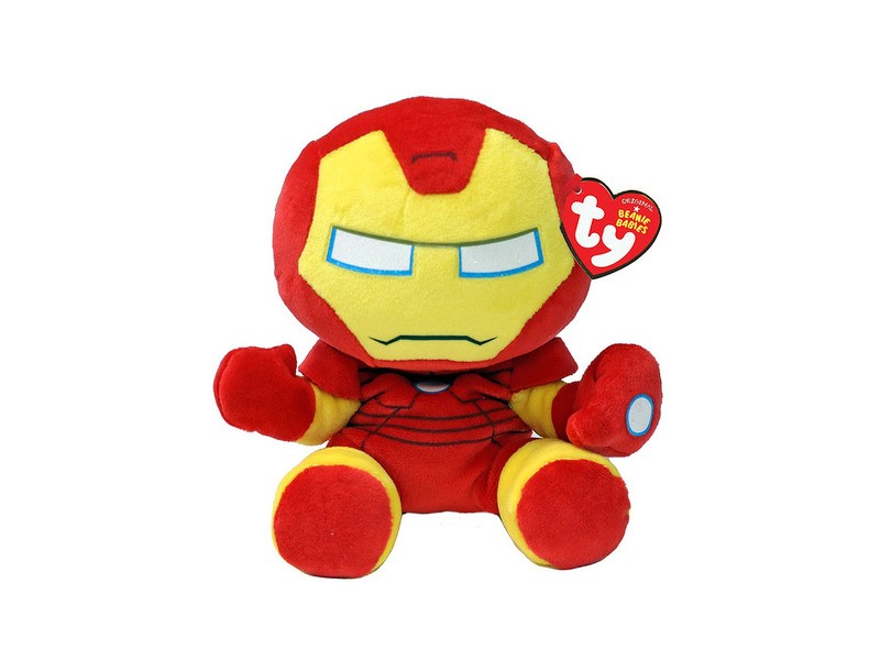 Beanie Babies SOFT Iron Man plüss 15 cm