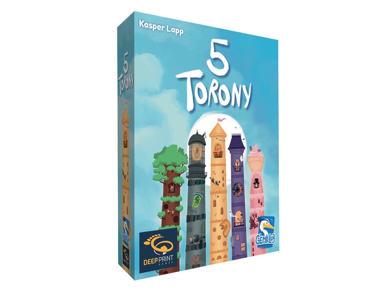 5 Torony - fa építőjáték