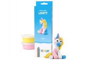 Hey Clay kék unikornis figura (Lighty)