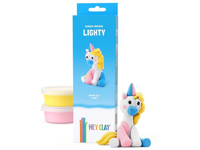Hey Clay kék unikornis figura (Lighty)
