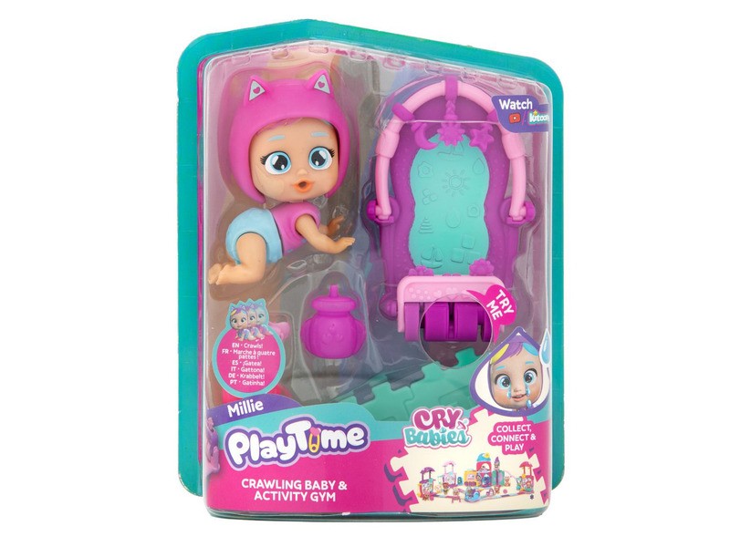 Cry Babies Playtime Millie edzőterem figura