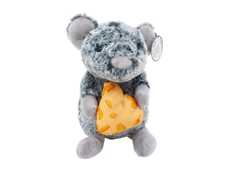 Plüss egér sajttal - 20 cm