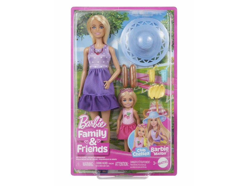 Barbie és Chelsea duó játékbabák