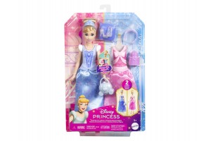 Disney hercegnők játékszett - Hamupipőke figura és ruhák