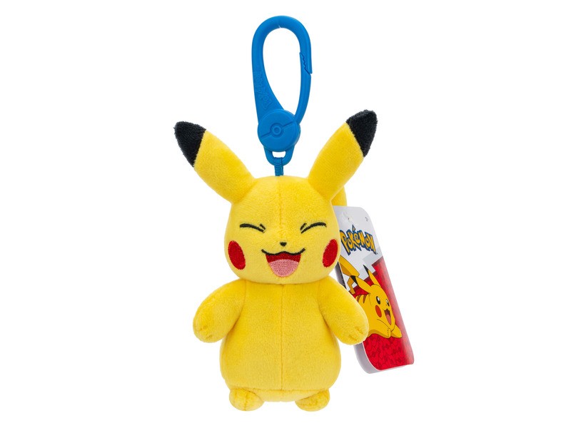 Pikachu 8 cm nevető plüss kulcstartó