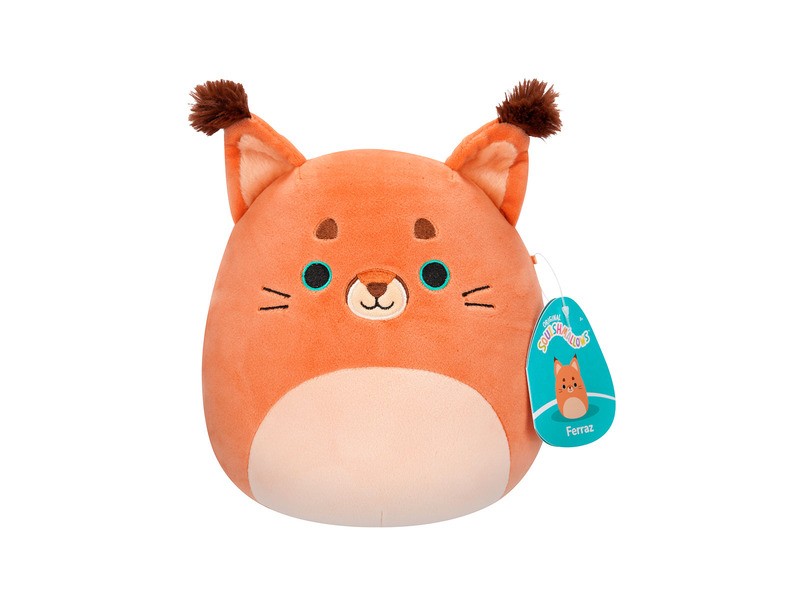 Squishmallows Ferraz – narancssárga karakál, 20 cm plüss