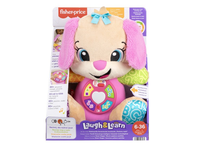 Fisher-Price tanuló kutyus - új
