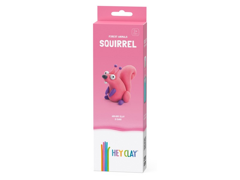 Hey Clay figura – aranyos erdei mókus