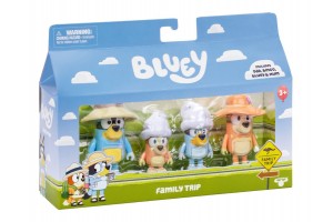 Bluey Családi Utazás 4 db szett - játékfigurák