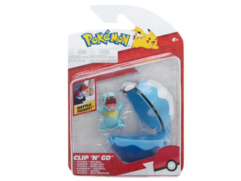 Pokémon Clip N Go – Totodile Dive labdával