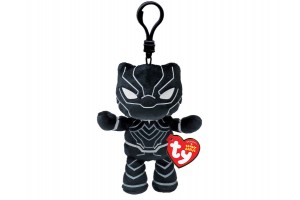 Beanie Babies Black Panther plüss clip 8,5 cm