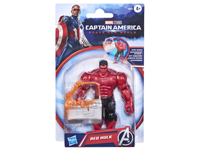 Amerika Kapitány vörös Hulk 10 cm akciófigura