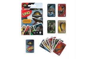 Uno Jurassic World 2025 - doboz és kártyák