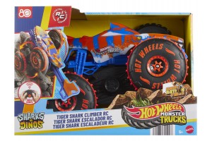 Hot Wheels Monster Trucks Mega Tiger Shark - távirányítós