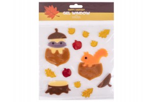 Ablakzselé – mókus és makk