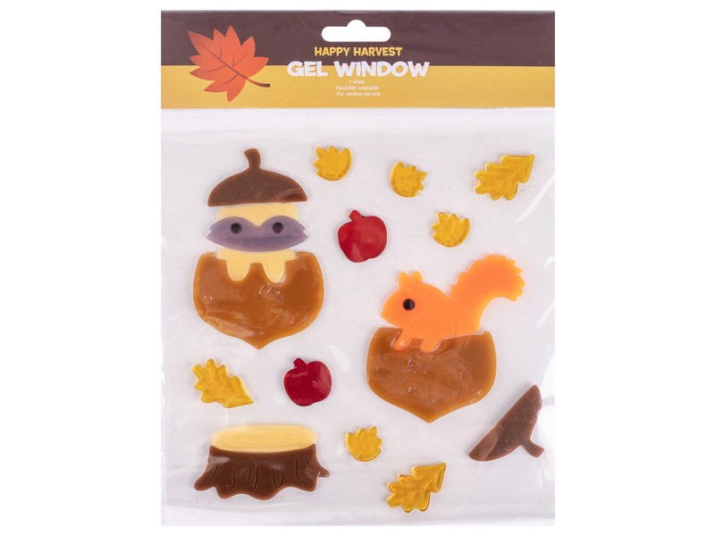 Ablakzselé – mókus és makk