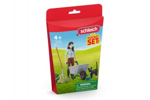 Schleich Horse Club almozó és ápoló szett