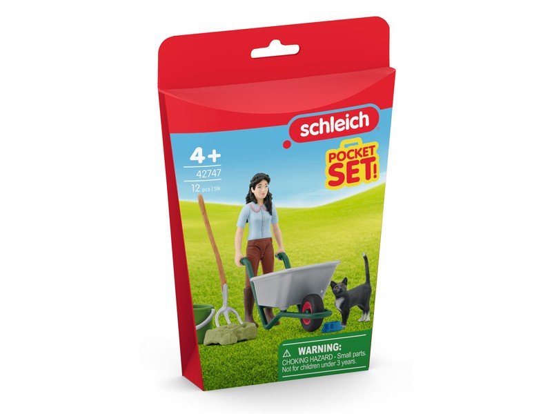Schleich Horse Club almozó és ápoló szett