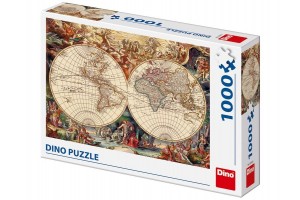 Dino: Történelmi világtérkép 1000 darabos puzzle