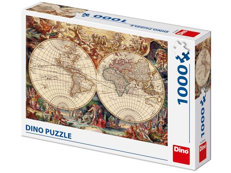 Dino: Történelmi világtérkép 1000 darabos puzzle