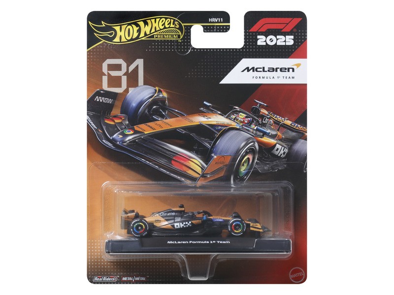 Hot Wheels F1 Oscar Piastri McLaren kisautó