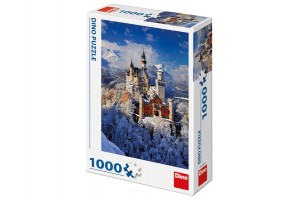 Neuschwanstein 1000 darabos puzzle - téli kép