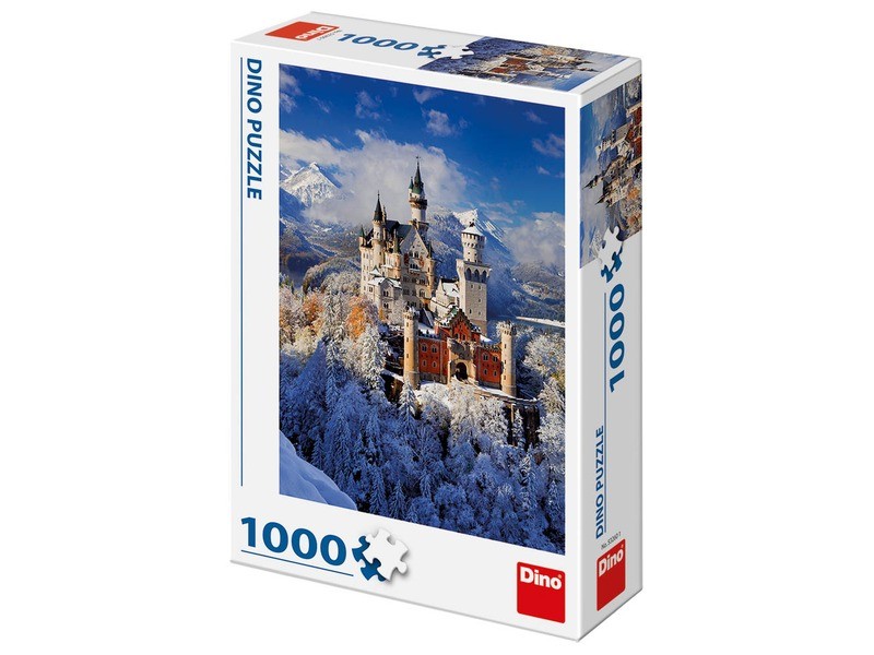 Neuschwanstein 1000 darabos puzzle - téli kép