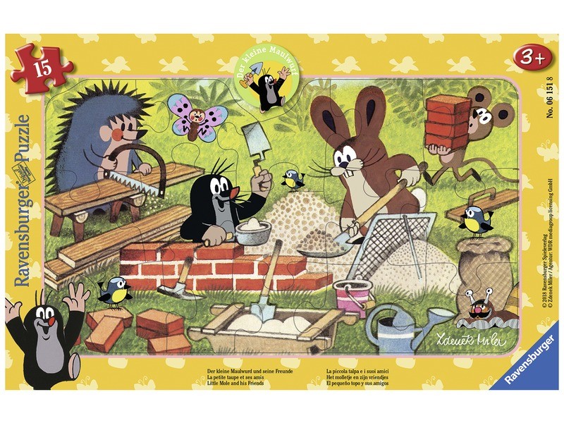 Ravensburger Kisvakond építkezik – 15 darabos puzzle